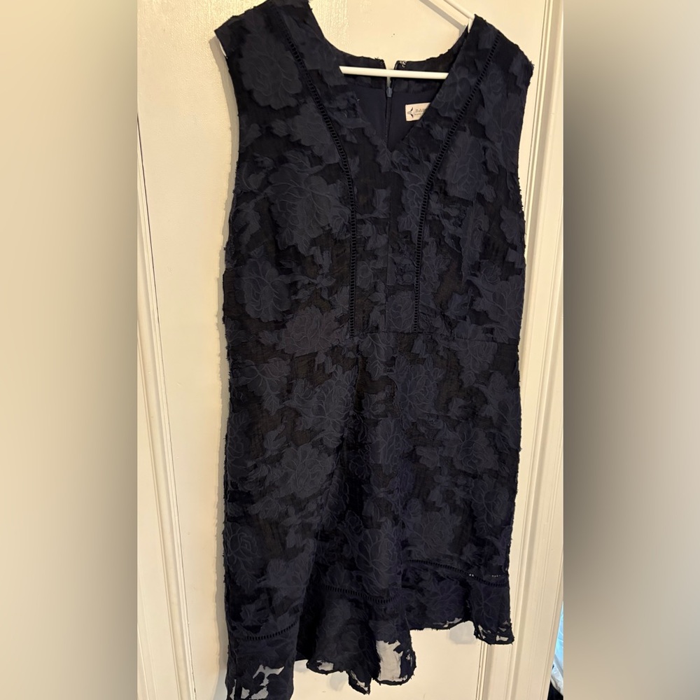 Nanette Lepore Blue Sheath Midi Dress Sleeveless